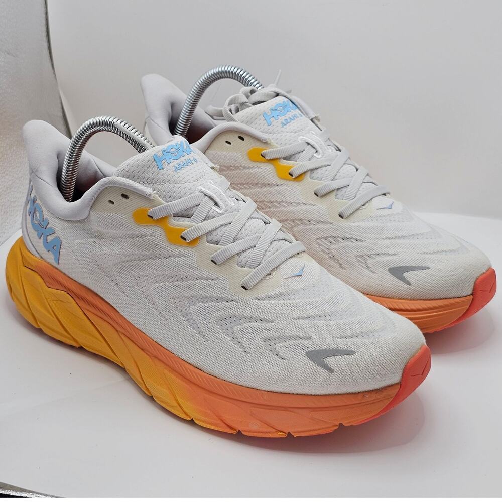 Hoka One One Arahi 6 Nimbus Cloud Blanc De Blanc Womens 9.5B UK 8 Running Shoes